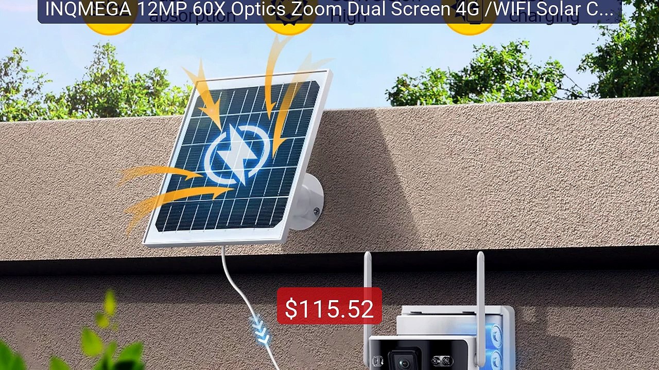 INQMEGA 12MP 60X Optics Zoom Dual Screen 4G /WIFI Solar Cam... -- Top Pick 2026 | Unbeatable Price!