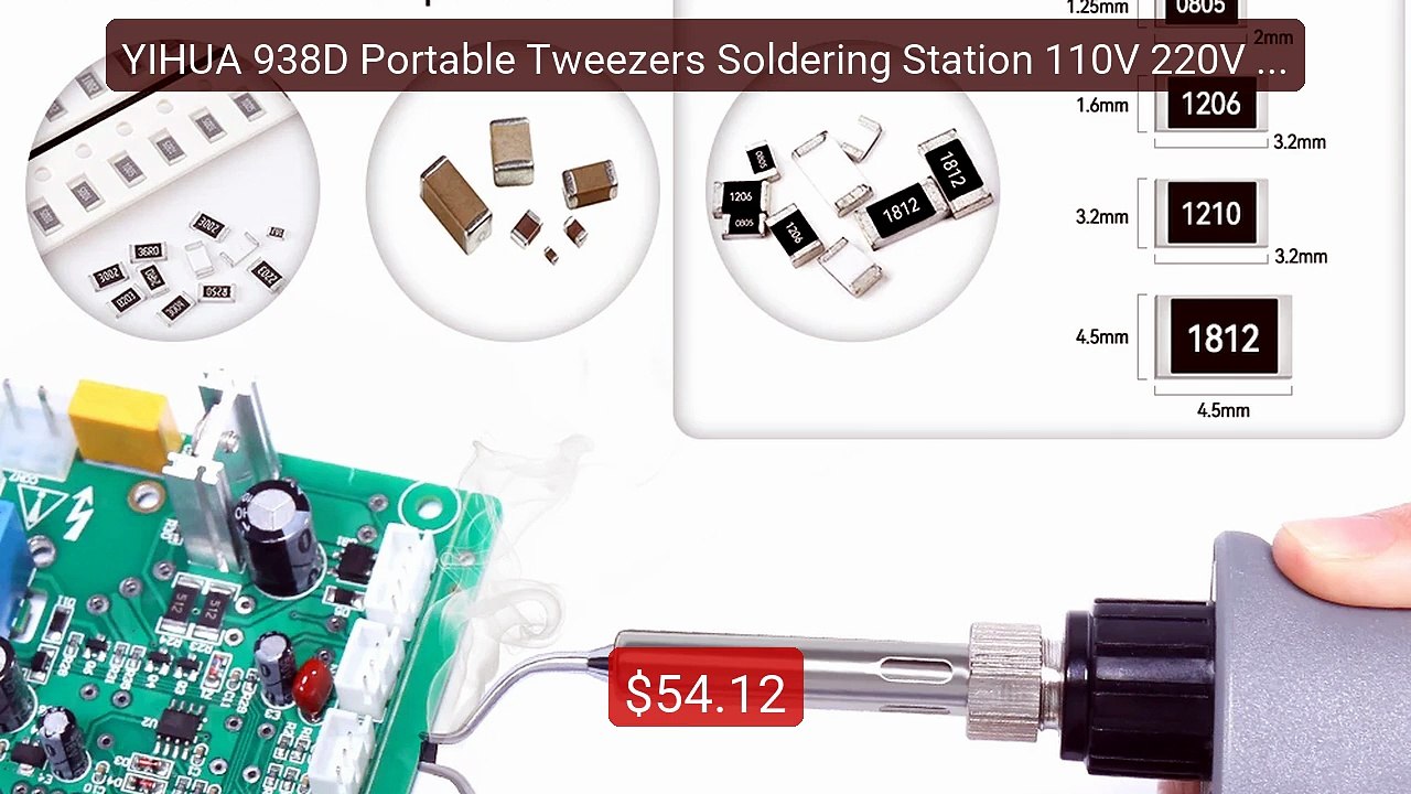 YIHUA 938D Portable Tweezers Soldering Station...