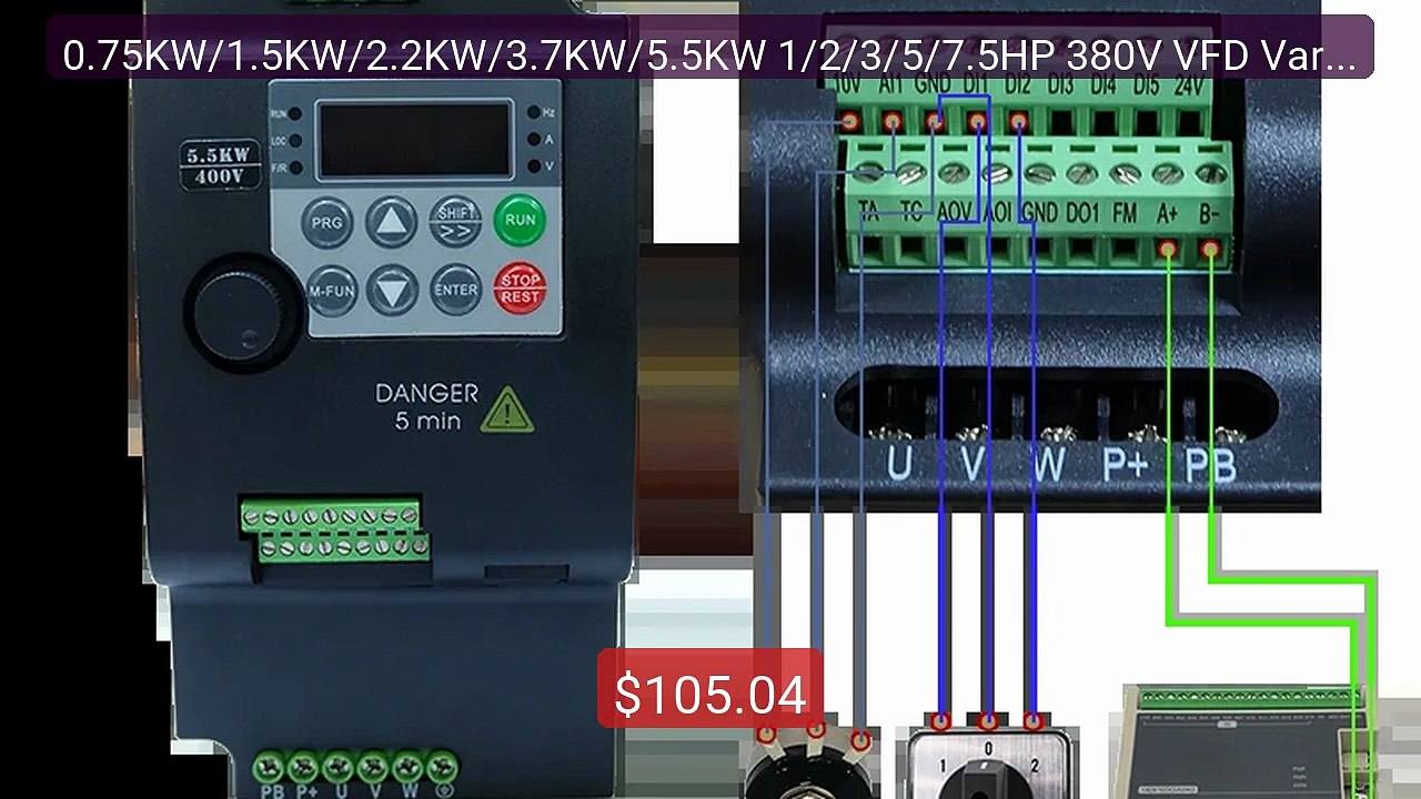 0.75KW/1.5KW/2.2KW/3.7KW/5.5KW 1/2/3/5/7.5HP 380V VFD Varia... -- Top Pick 2026 | Unbeatable Price!
