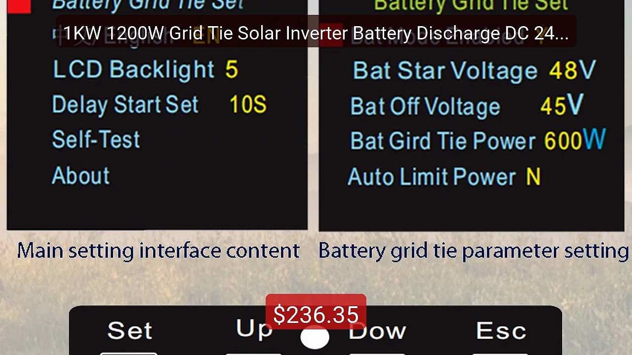 1KW 1200W Grid Tie Solar Inverter Battery Discharge DC 24V 26-45V/... -- Best Deal 2026 | Shop Now!