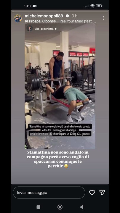 Michele monopoli story in  palestra