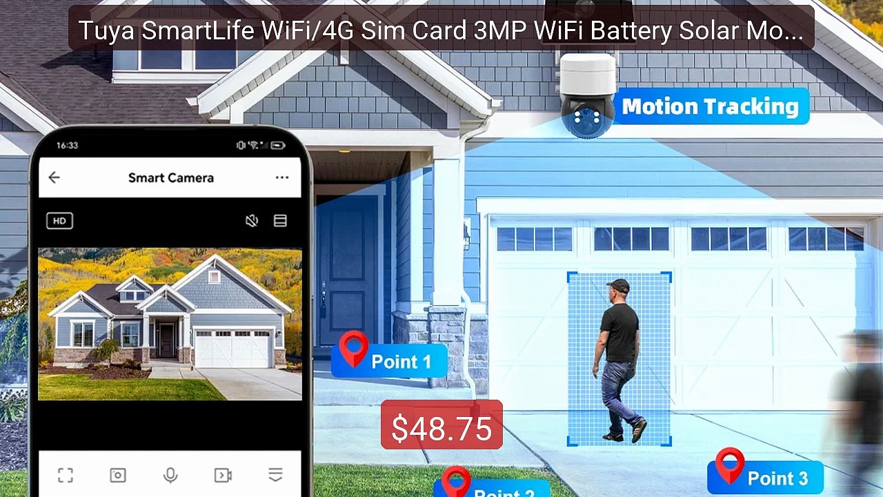 Tuya SmartLife WiFi/4G Sim Card 3MP WiFi Battery Solar Motion Track... -- Top Rated 2026 | Buy Now!