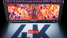 TOMLOV 4K Digital Microscope Autofocus 2000X 8" TM4K-AF Flex ... -- Amazing Value 2026 | Must Have!