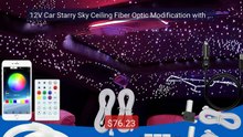 12V Car Starry Sky Ceiling Fiber Optic Modification with App B... -- Best Buy 2026 | Great Quality!