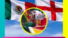 La rivalidad en la cancha: aplauden gesto de aficionado inglés con mexicana