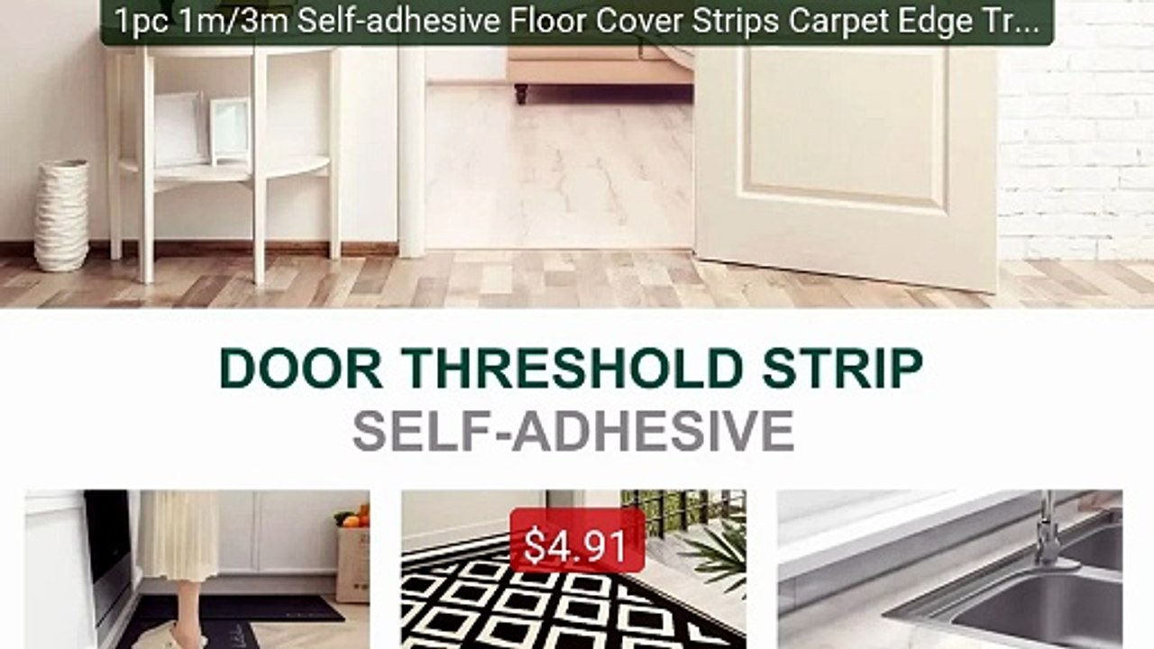 1pc 1m/3m Self-adhesive Floor Cover Strips Carpet Edge Trim Strip ... -- Best Deal 2026 | Shop Now!