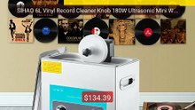 SIHAO 6L Vinyl Record Cleaner Knob 180W Ultrasonic Mini Washi... -- Amazing Value 2026 | Must Have!