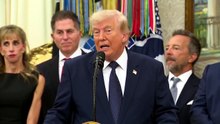 Donald Trump on Folarin Balogun: “It was not even a foul. You always want to see a game with best players”.  “How would you feel if we took Messi, Ronaldo or Harry Kane out?”