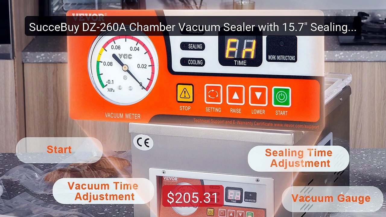 SucceBuy DZ-260A Chamber Vacuum Sealer with 15.7" Sealing Length K... -- Best Deal 2026 | Shop Now!