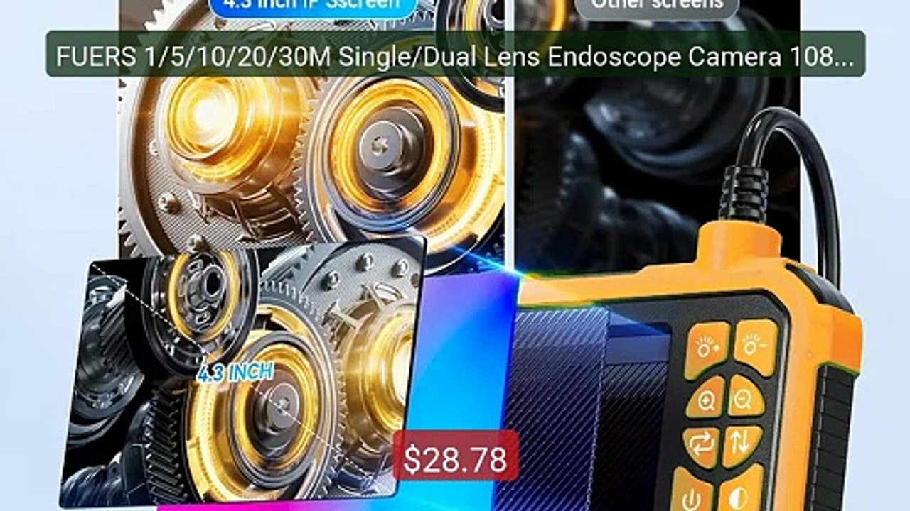 FUERS 1/5/10/20/30M Single/Dual Lens Endoscope Camera 1080P S... -- Amazing Value 2026 | Must Have!
