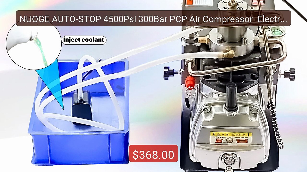 NUOGE AUTO-STOP 4500Psi 300Bar PCP Air Compressor  Electric High Pr... -- Top Rated 2026 | Buy Now!