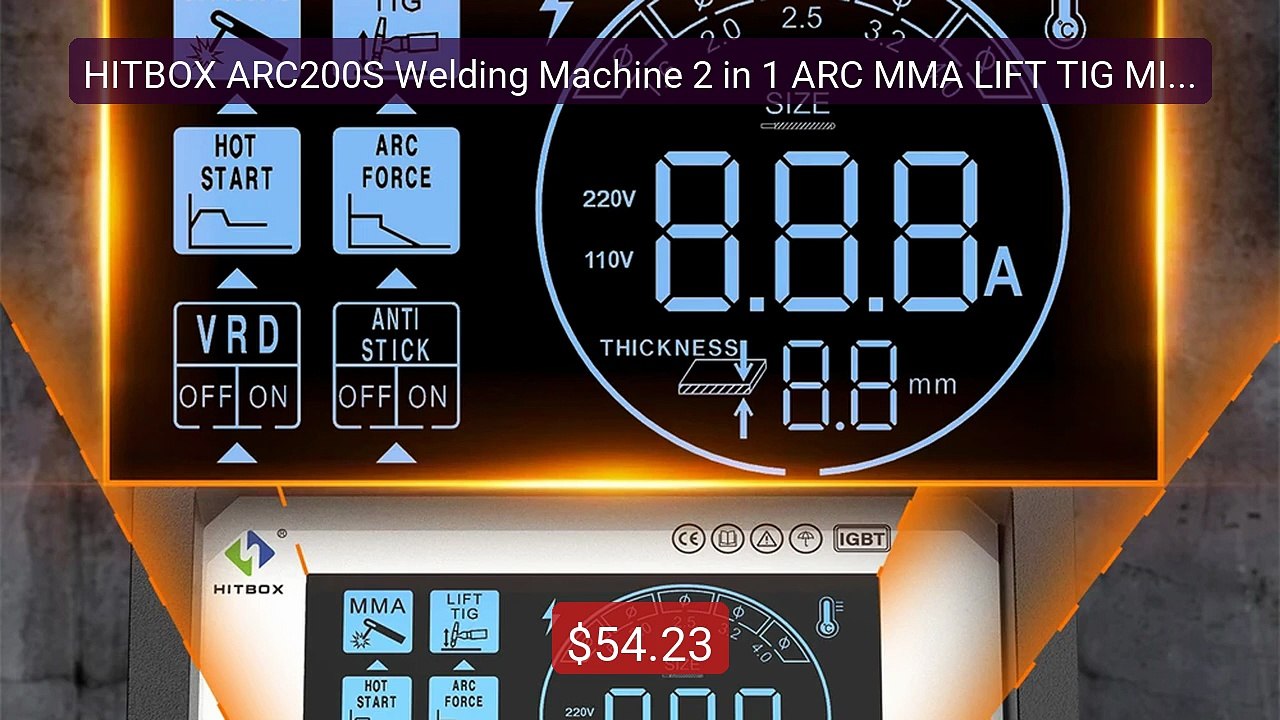HITBOX ARC200S Welding Machine 2 in 1 ARC MMA LIFT TIG MINI IG... -- Best Buy 2026 | Great Quality!