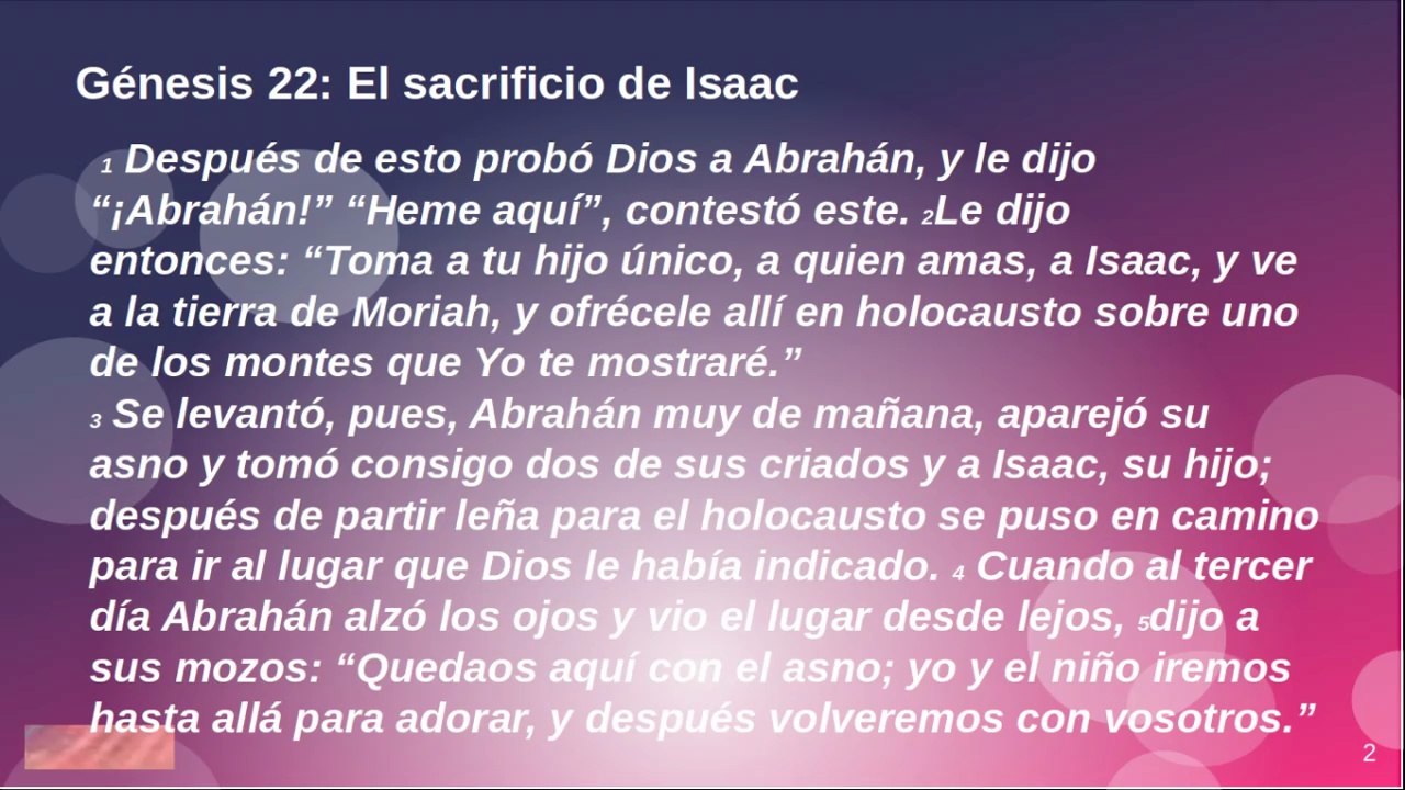 A1S28a 2403 Al inicio del Genesis 22 El sacrificio de Isaac