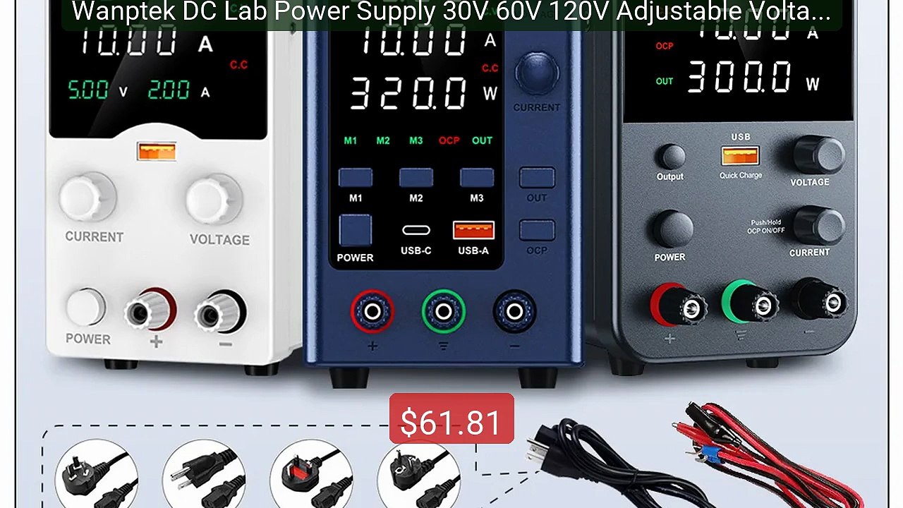 Wanptek DC Lab Power Supply 30V 60V 120V Adjustable Voltage Regula... -- Best Deal 2026 | Shop Now!
