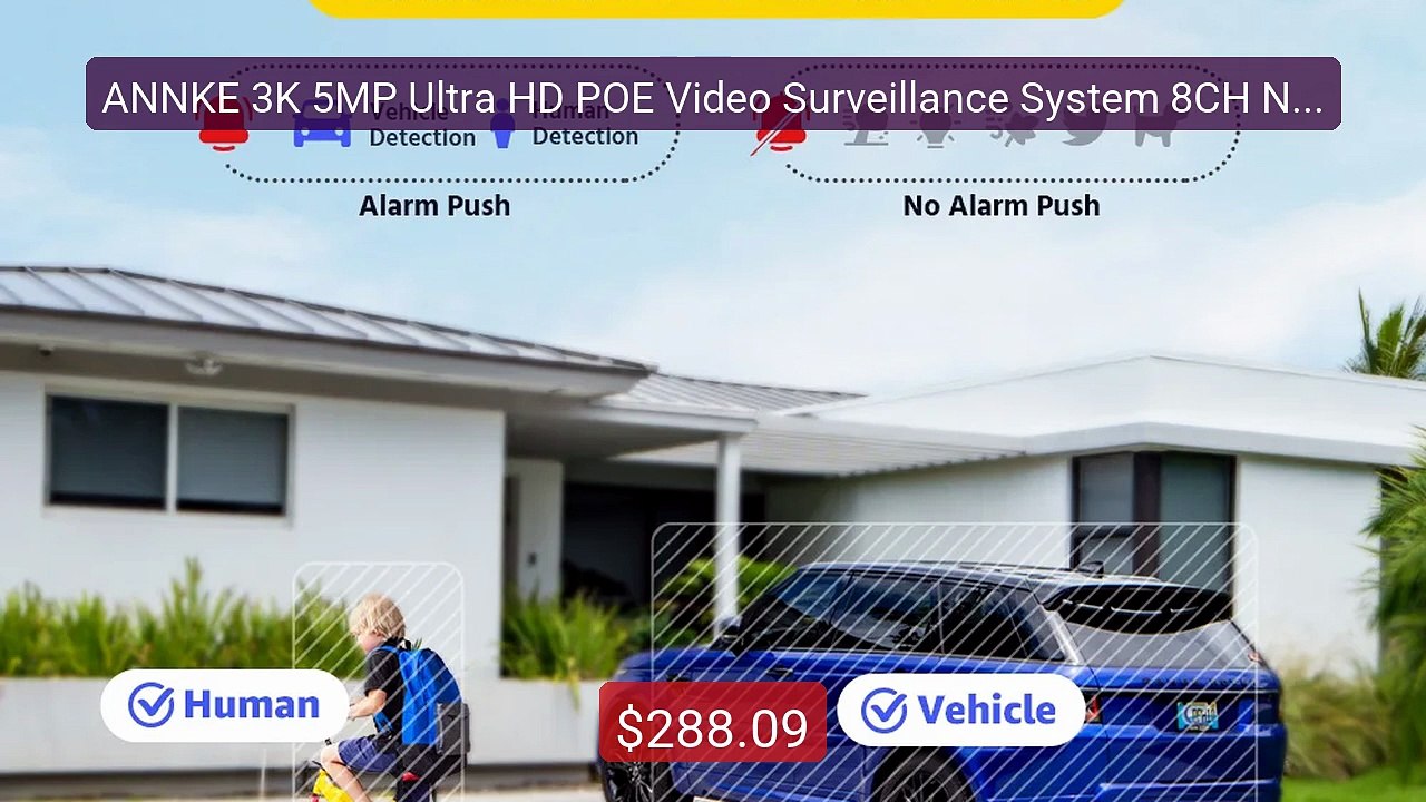 ANNKE 3K 5MP Ultra HD POE Video Surveillance System 8CH NVR Re... -- Hot Deal 2026 | Limited Offer!