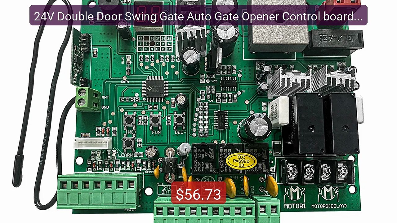 24V Double Door Swing Gate Auto Gate Opener Control board Rece... -- Hot Deal 2026 | Limited Offer!