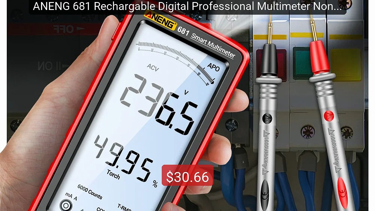 ANENG 681 Rechargable Digital Professional Multimeter Non-contact V... -- Top Rated 2026 | Buy Now!