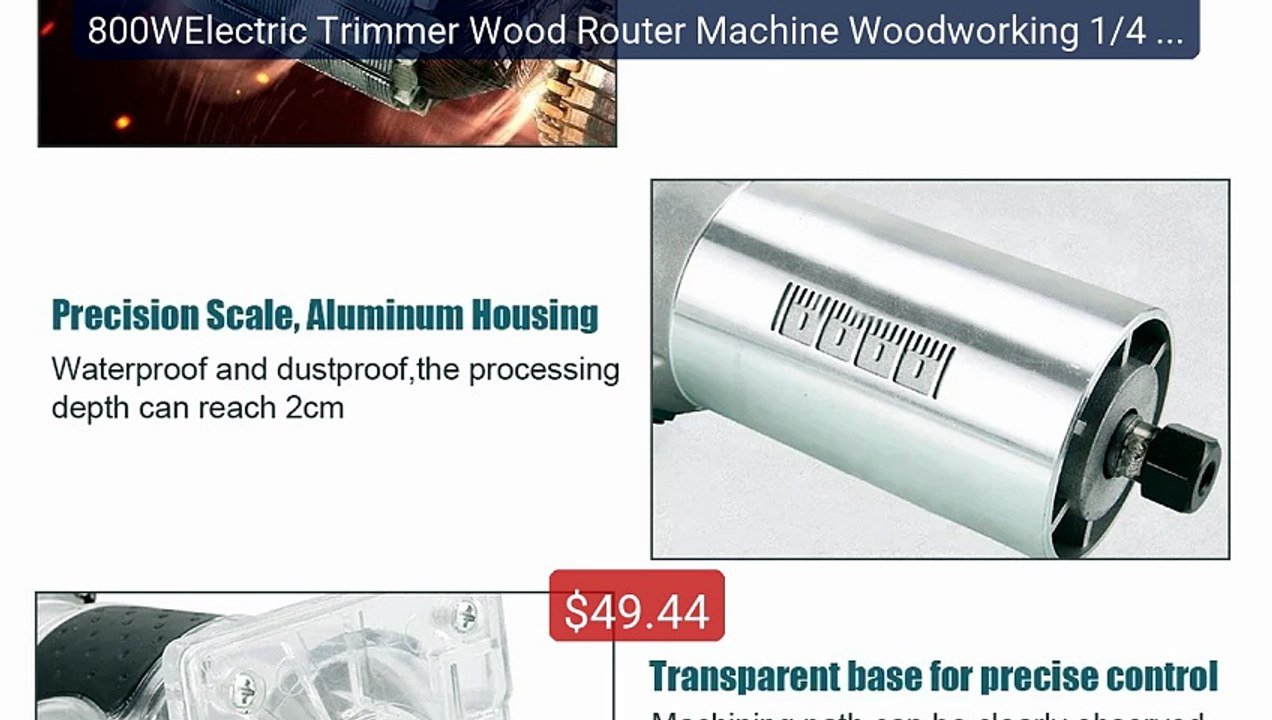 800WElectric Trimmer Wood Router Machine Woodworking 1/4 In... -- Top Pick 2026 | Unbeatable Price!