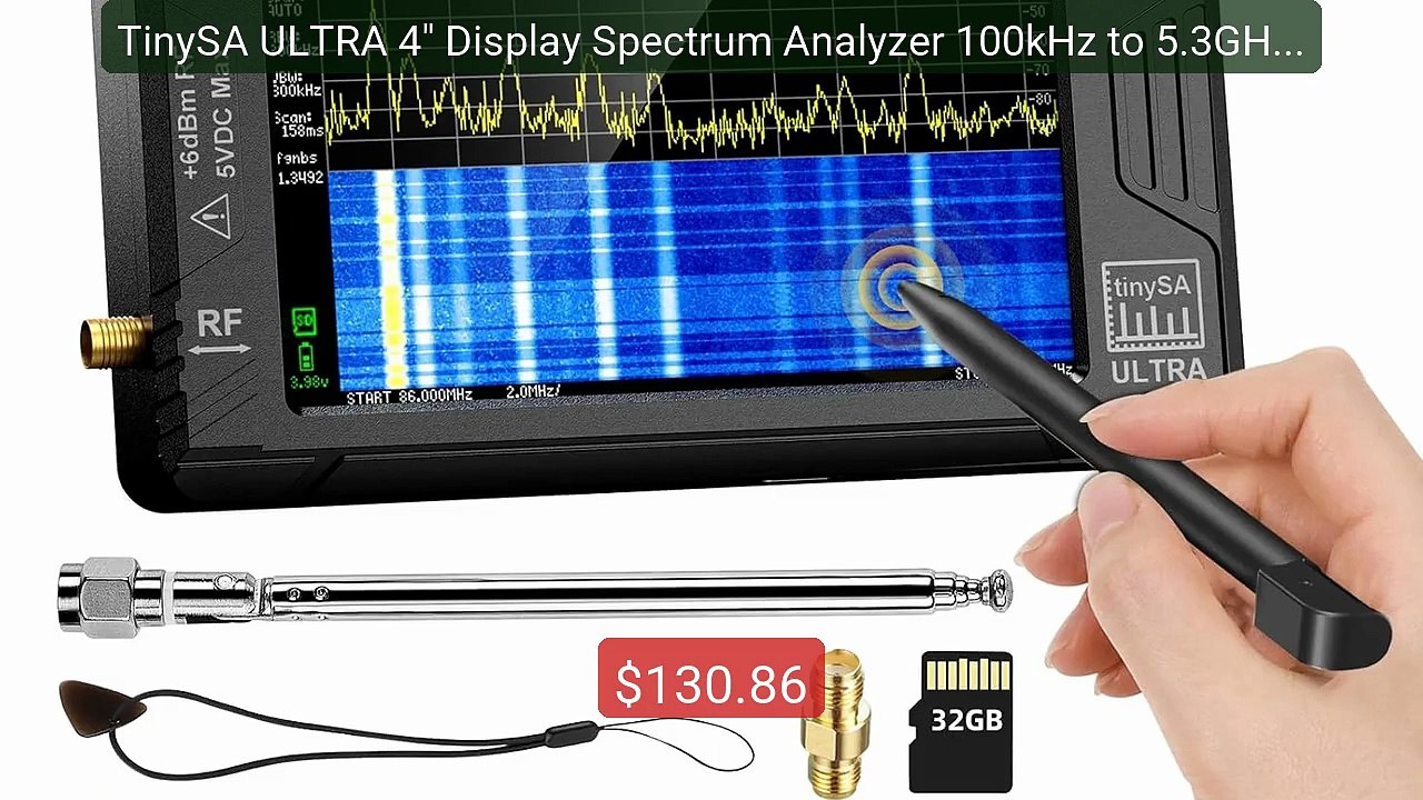 TinySA ULTRA 4" Display Spectrum Analyzer 100kHz to 5.3GHz wit... -- Hot Deal 2026 | Limited Offer!