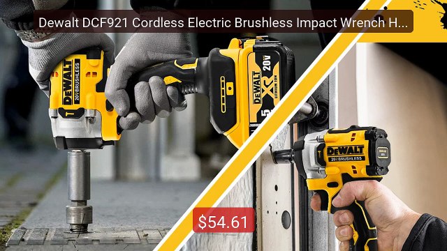 Dewalt DCF921 Cordless Electric Brushless Impact Wrench High Torque... Top Rated 2026 | Buy Now!