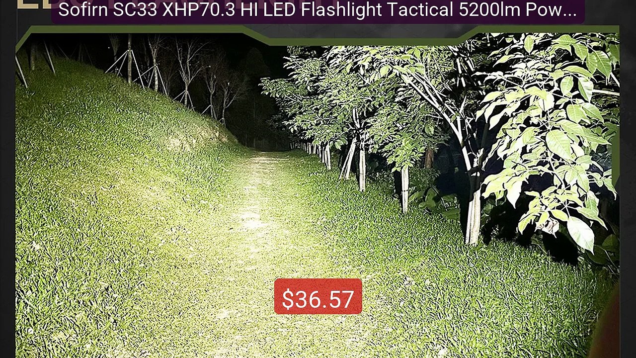 Sofirn SC33 XHP70.3 HI LED Flashlight Tactical 5200lm Power... -- Top Pick 2026 | Unbeatable Price!