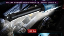 SEESII 6" Extended Ratchet Wrench 3/8"Cordless Electric Wre... -- Top Pick 2026 | Unbeatable Price!