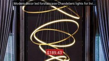 Modern decor led forstaircase Chandeliers lights for living r... -- Amazing Value 2026 | Must Have!
