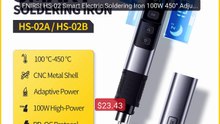 FNIRSI HS-02 Smart Electric Soldering Iron 100W 450° Adjustab... -- Amazing Value 2026 | Must Have!