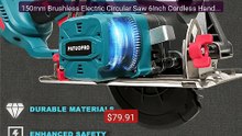 150mm Brushless Electric Circular Saw 6Inch Cordless Handheld Adju... -- Best Deal 2026 | Shop Now!