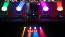 2PCS 7x40W Bee Eye Beam Wash Halo Effect Mini LED Moving Head ... -- Hot Deal 2026 | Limited Offer!