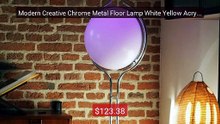Modern Creative Chrome Metal Floor Lamp White Yellow Acrylic ... -- Amazing Value 2026 | Must Have!
