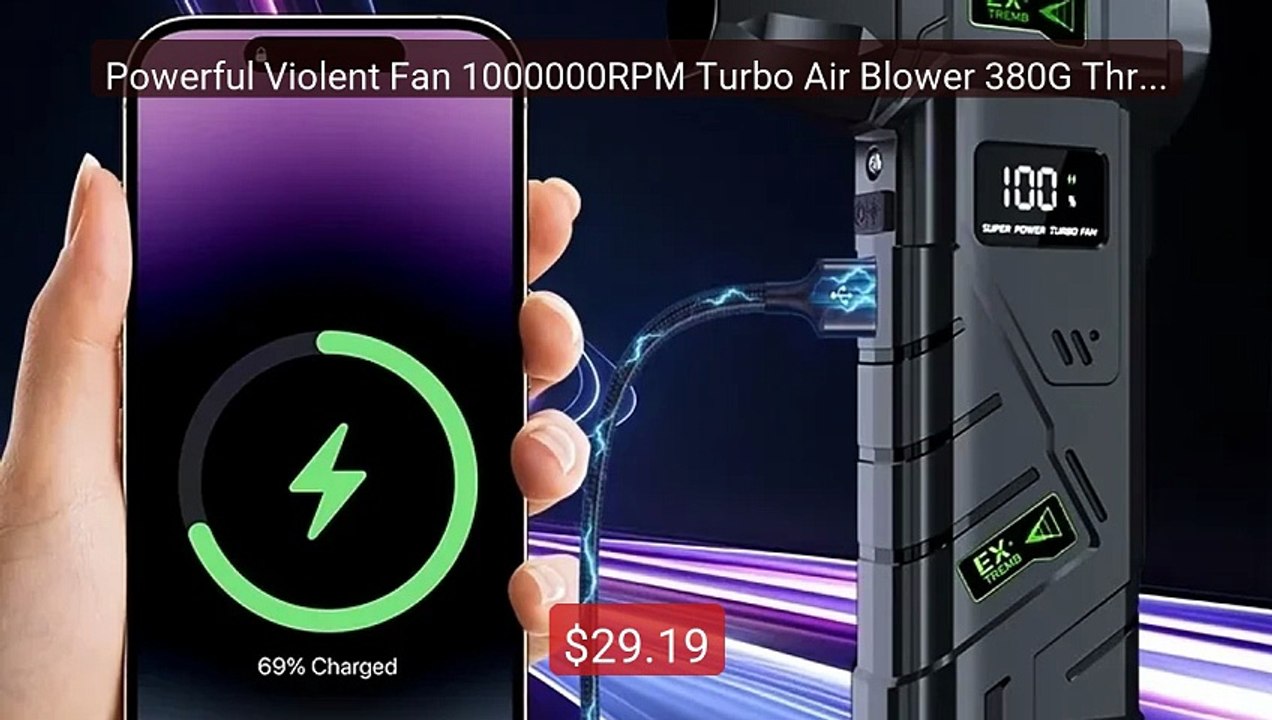 Powerful Violent Fan 1000000RPM Turbo Air Blower 380G Thrus... -- Top Pick 2026 | Unbeatable Price!