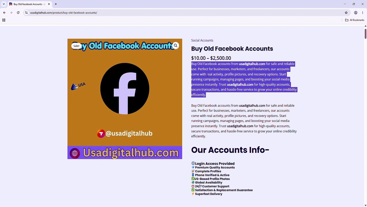 How to Buy Old Facebook Accounts? with Marketplace Are