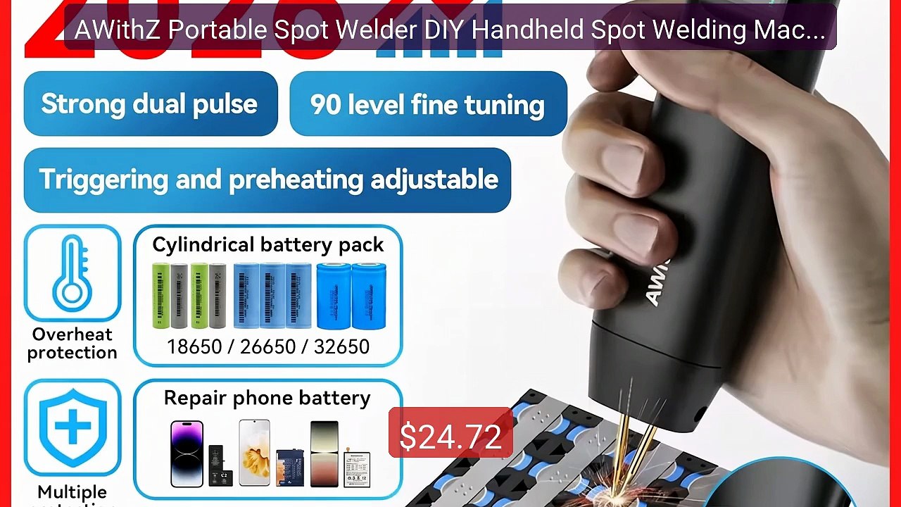 AWithZ Portable Spot Welder DIY Handheld Spot Welding Machine... -- Amazing Value 2026 | Must Have!