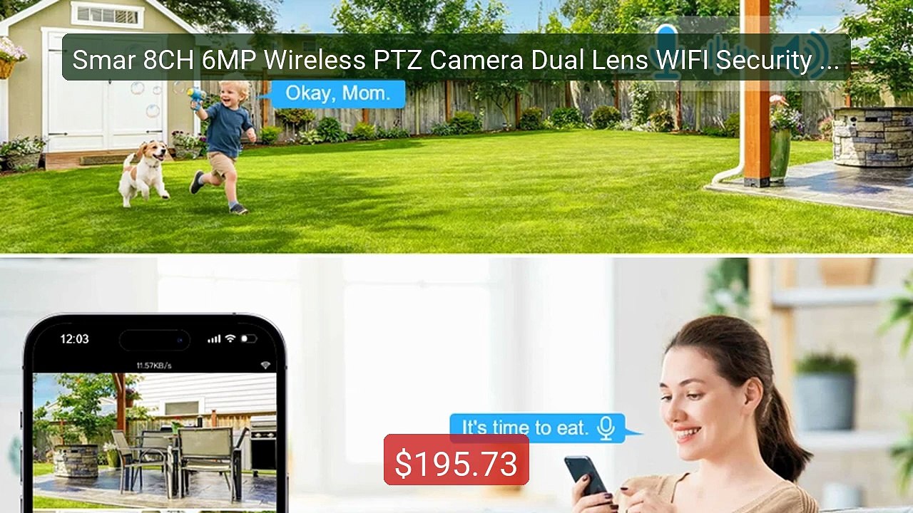 Smar 8CH 6MP Wireless PTZ Camera Dual Lens WIFI Security Ki... -- Top Pick 2026 | Unbeatable Price!
