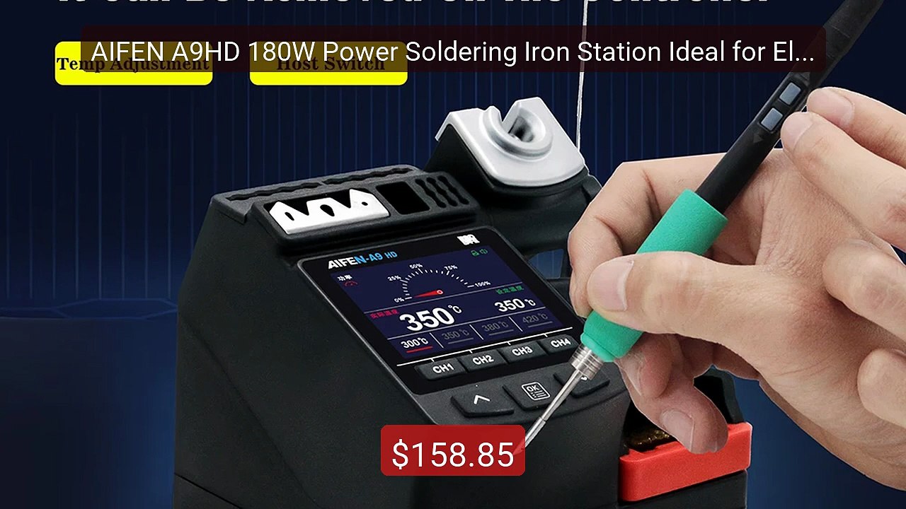 AIFEN A9HD 180W Power Soldering Iron Station Ideal for Electro... -- Best Buy 2026 | Great Quality!
