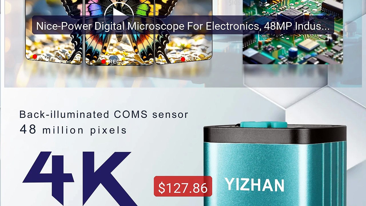 Nice-Power Digital Microscope For Electronics, 48MP Industrial Mic... -- Best Deal 2026 | Shop Now!