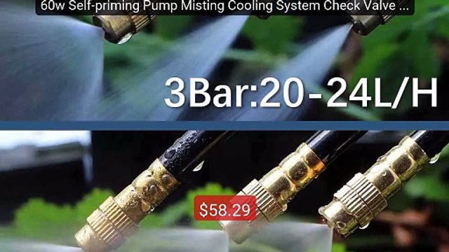 60w Self-priming Pump Misting Cooling System Check Valve Smar... Amazing Value 2026 | Must Have!