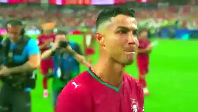 La tristeza de Cristiano Ronaldo en su último partido en la Selección