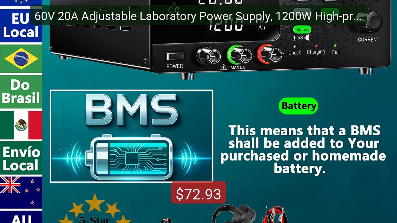 60V 20A Adjustable Laboratory Power Supply, 1200W High-prec... -- Top Pick 2026 | Unbeatable Price!