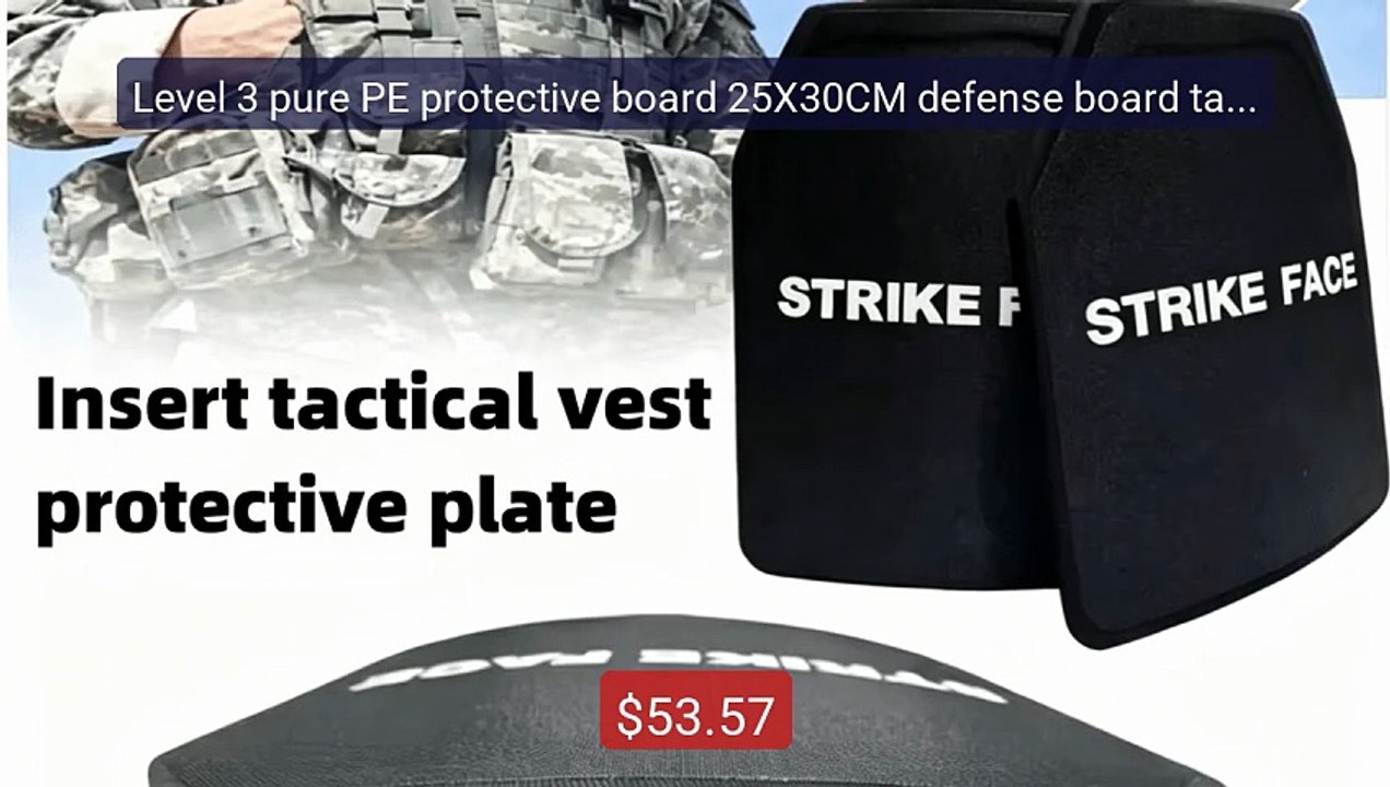 Level 3 pure PE protective board 25X30CM defense board tactica... -- Best Buy 2026 | Great Quality!