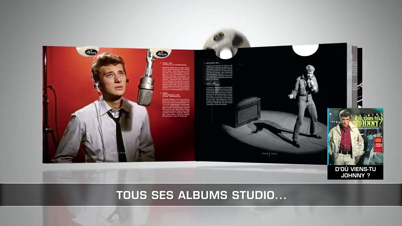 2017 - Johnny Hallyday : teaser du coffret Official 20 CD – Volume 1961-1975 (3 Novembre)