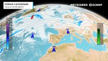 A crista anticiclónica irá afastar-se para norte, podendo permitir o surgimento de baixas pressões