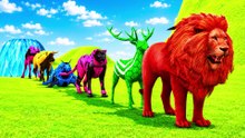 Teasers Paint Animals Dinosaur T-Rex Dragon All Dinosaurs and Dragons Fountain Crossing Animal Cartoon_thumnail