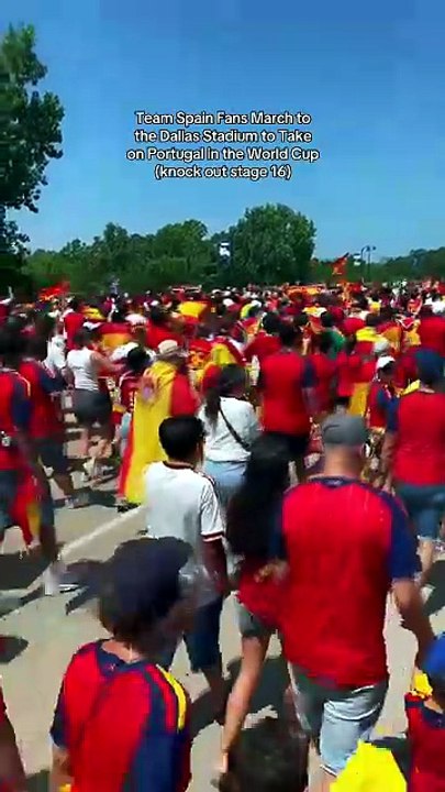 SPAIN FANS TAKE OVER FIFA WORLD CUP 2026
