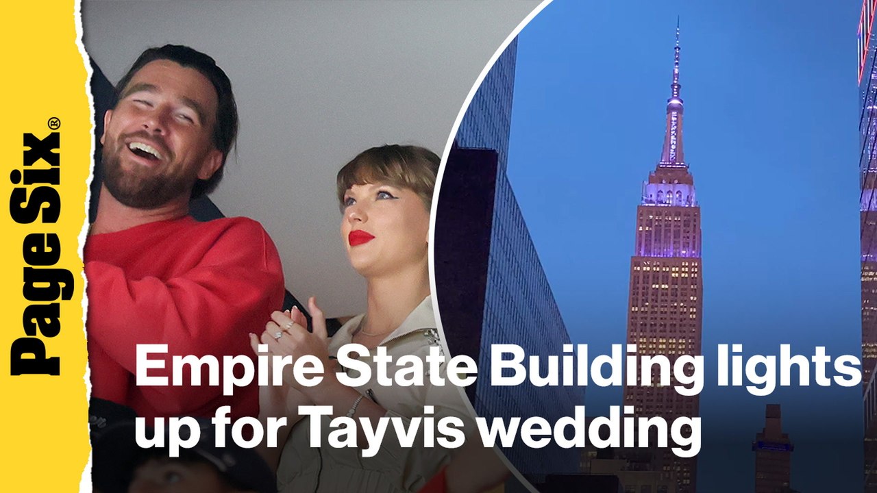 Empire State Building lights up for Taylor Swift and Travis Kelce's wedding: 'Her something blue'