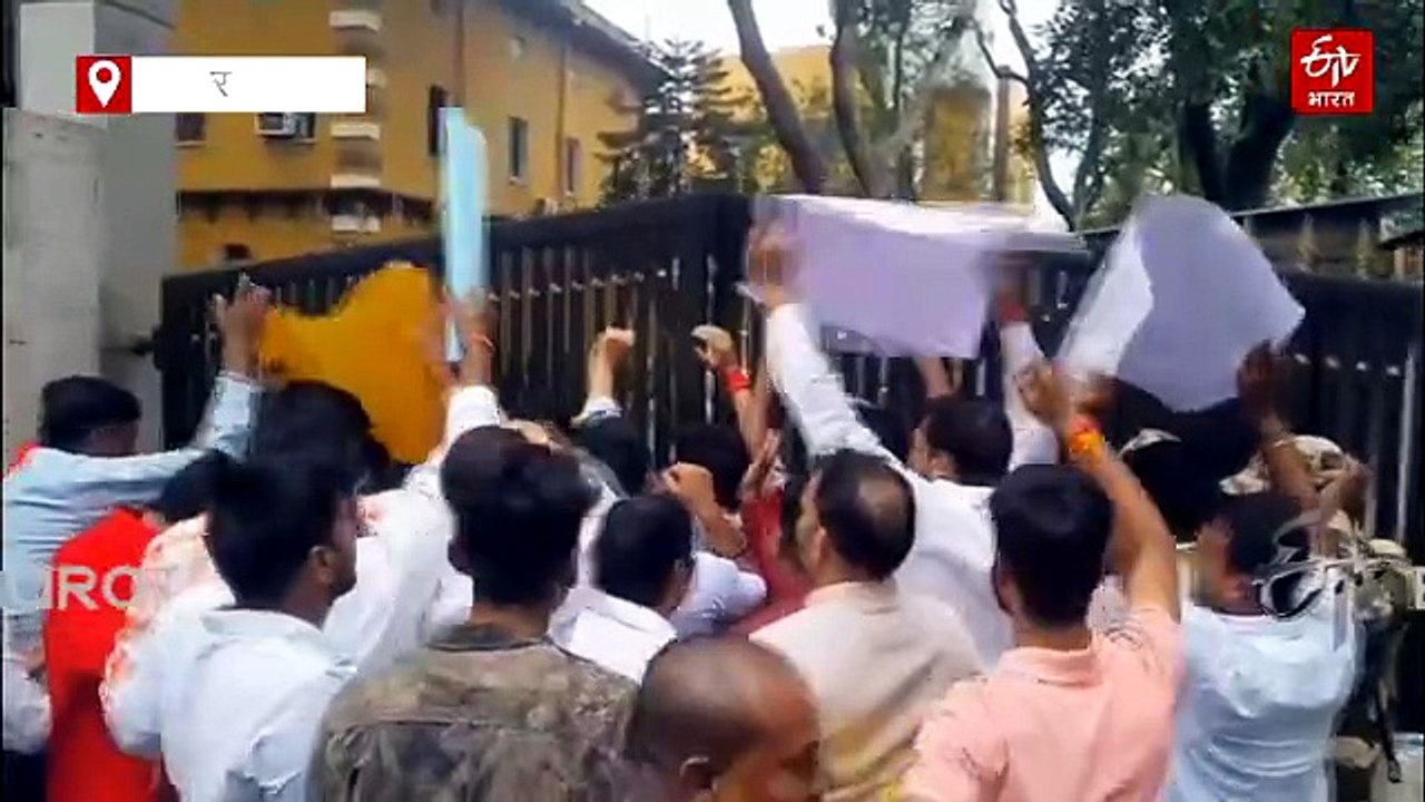 14वीं JPSC पीटी परीक्षा परिणाम के खिलाफ भाजयुमो का प्रदर्शन, परिणाम रद्द कर CBI जांच की मांग