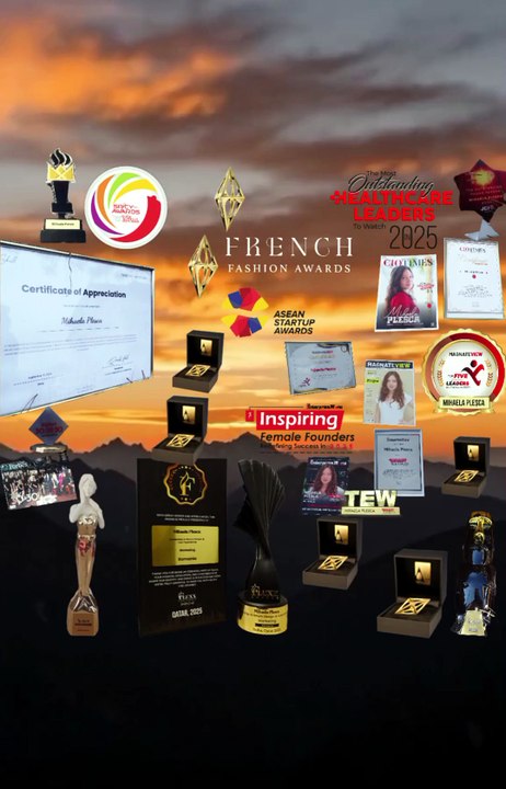 The Founder Mihaela Pleșca' Juror & Winner Awards under the Neurodesign' Sunrays on the Peak of Success