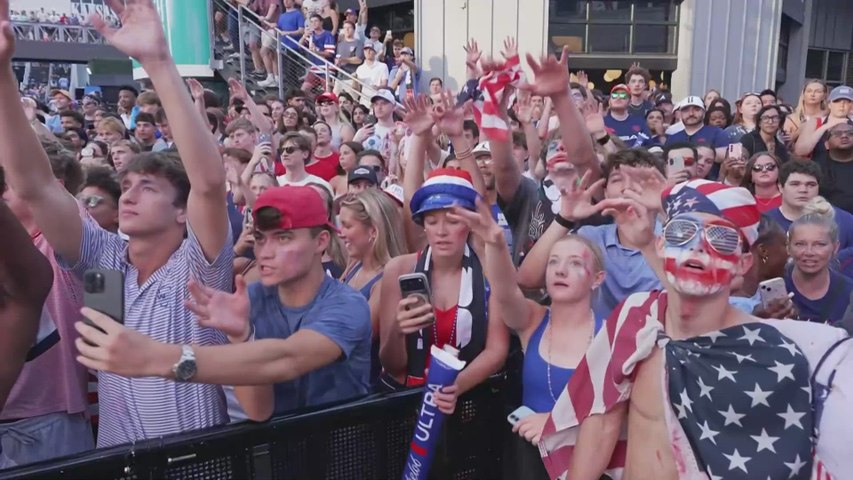 AMERICA ERUPTS: National Mall & Kansas City Fan Zone ERUPT after USA Goal vs BELGIUM | World Cup