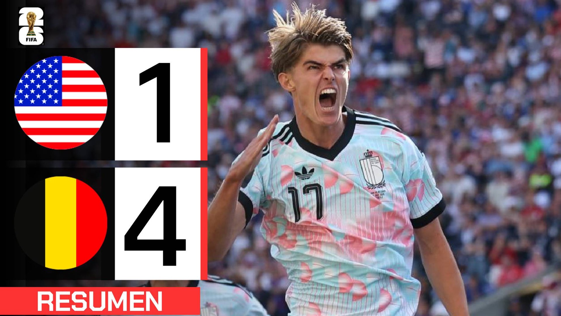 Estados Unidos 1-4 Bélgica | Resumen Mundial 2026